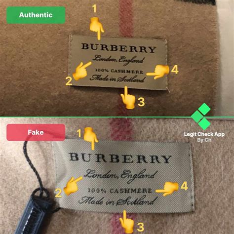 fake burberry scarf vs real|authentic burberry scarf tag.